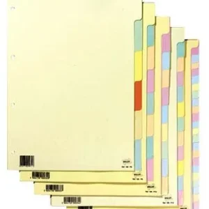 Separador de arquivo A4, conjunto de 6un